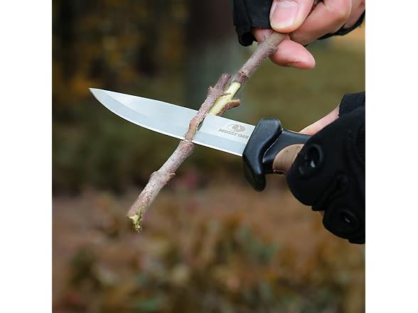 MOSSY OAK Fixed Blade Knife with Sheath 4"