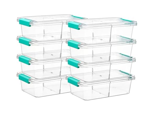Vtopmart 8 Pack Clear Pencil Box
