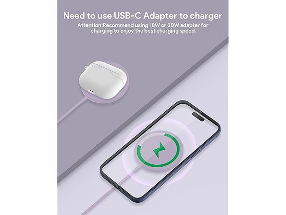 (2 PACK) Magsafe 15W Compatible Wireless Charging Pad