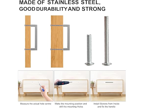 Redunest Cabinet Pulls Brushed Nickel