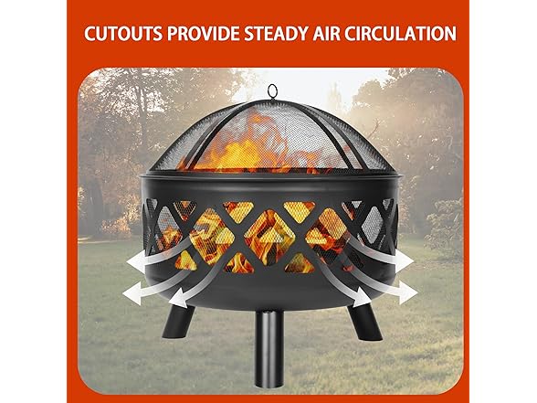 Red Mountain Valley 30'' Outdoor Wood Burning Fire Pit