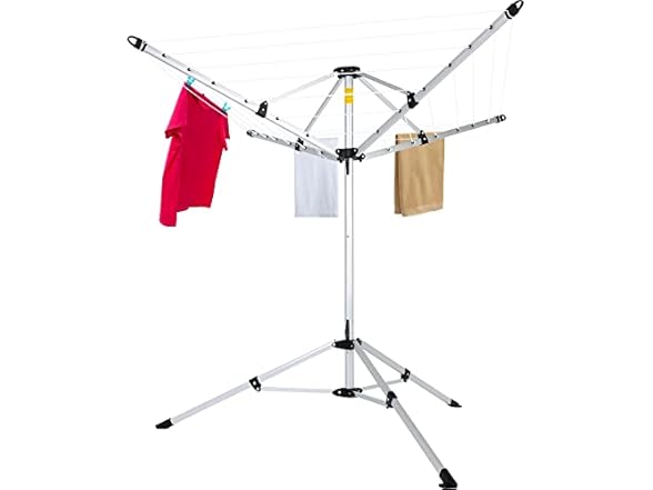 JS HANGER Portable 4-arm Aluminum Drying Rack
