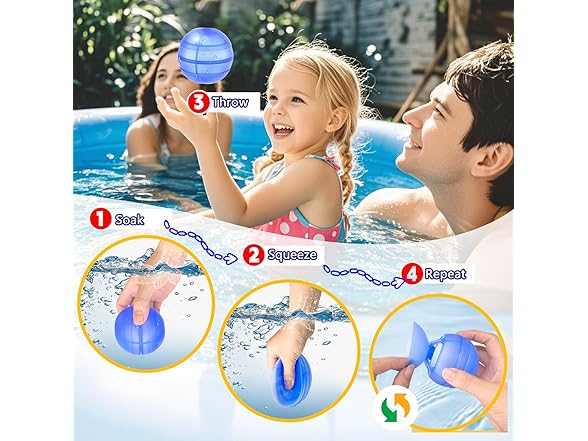 Reusable Water Balloons 48-Pack