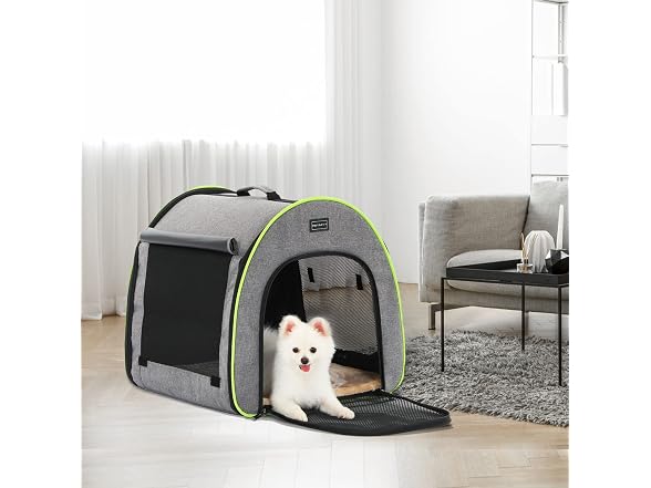 PETSFIT Collapsible Dog Crate, Travel Dog Crate