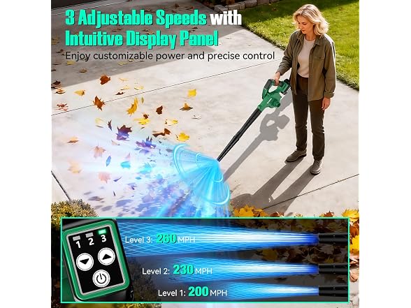 K I M O. Cordless Leaf Blower and Vacuum Combo 4 In 1