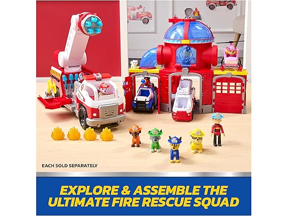 Paw Patrol: Fire Rescue Marshall, Plush Toy