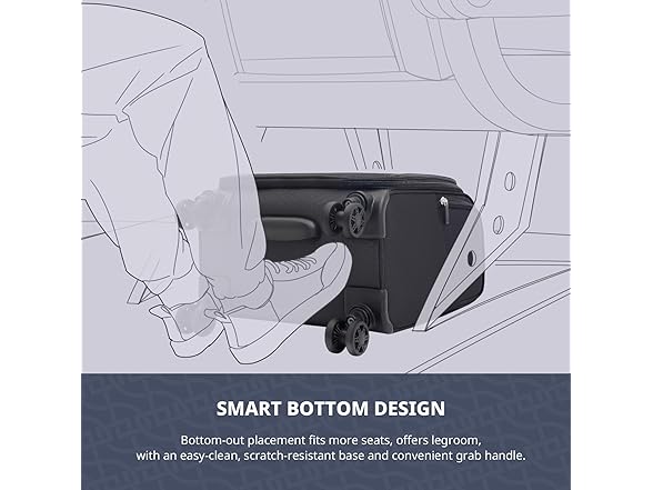 Verage Underseat Carry On Luggage with Wheels