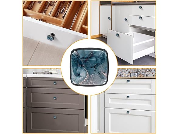 LORVIES 1.2" Marble Cabinet Knobs