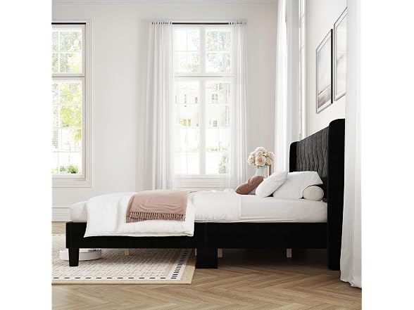 Novilla King Bed Frame, King Bed Frame with Headboard