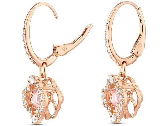 Swarovski Una Pink Crystal Earrings