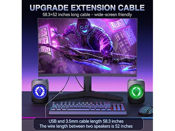 OFFSIR Computer Speakers