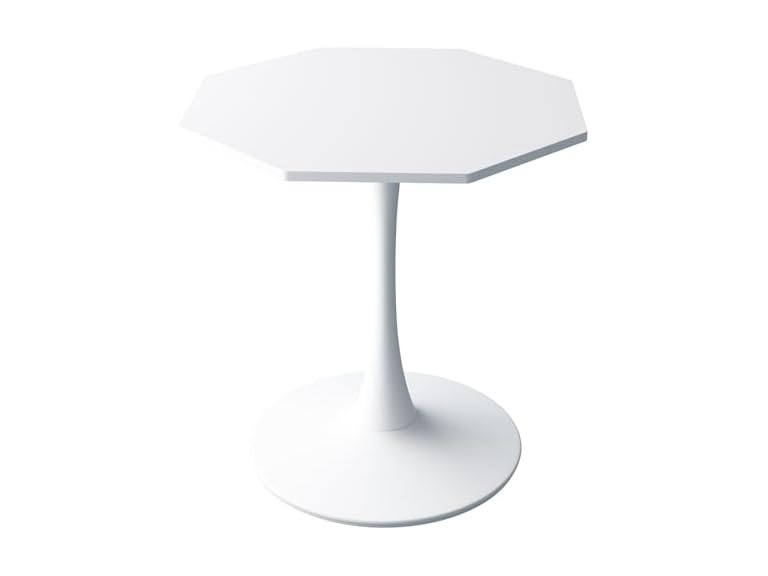SPOFLYINN Octagonal Coffee Table White