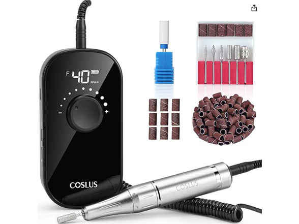COSLUS Rechargeable Electric Nail Drill