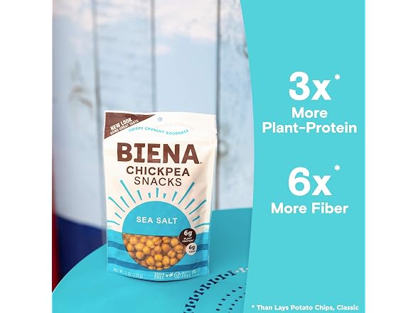 BIENA Chickpea Snacks Sea Salt