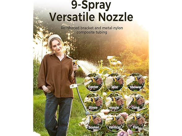Retractable Garden Hose Reel | 5/8in x 100ft