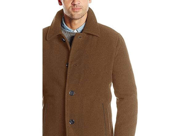 Cole Haan Car Coat (L) Camel