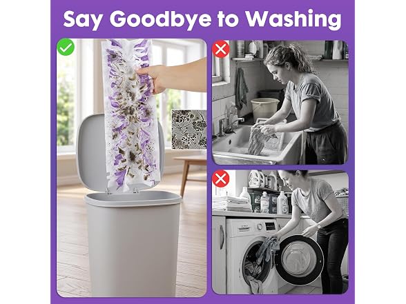 Noelvibe 20pcs Power Mop Refills
