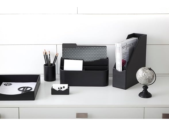 See Jane Work Realspace® Faux Leather Pencil Black