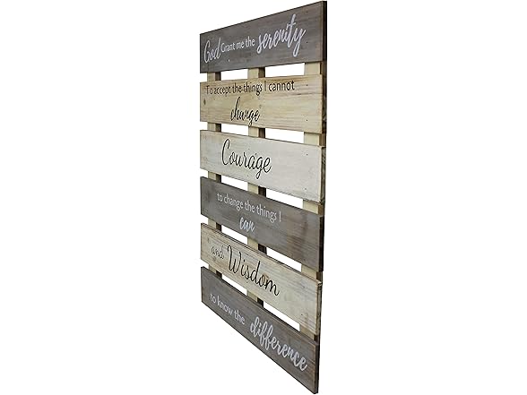 Rustic Serenity Prayer Wall Sign