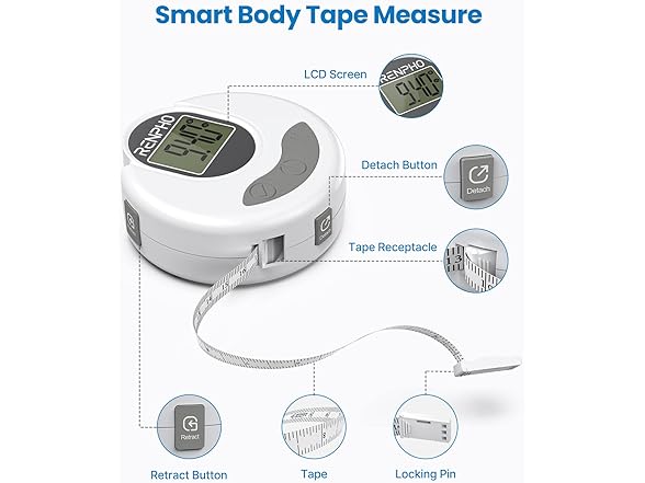 RENPHO RENPHO Body Measuring Tape, Bluetooth Sm
