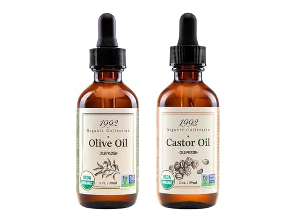 Tropic Isle Castor Oil and Olive Oil 2 Piece Set