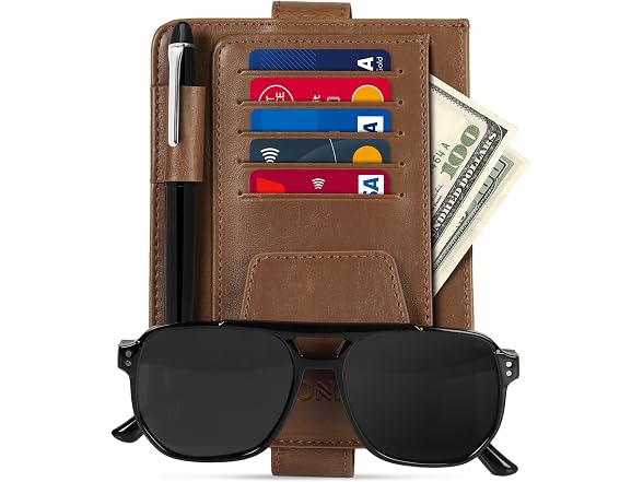 Londo Leather Car Visor Organizer