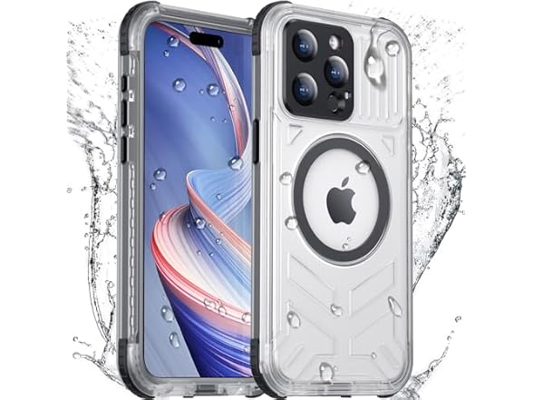 WAVELIFE Waterproof iPhone 15 Pro Case