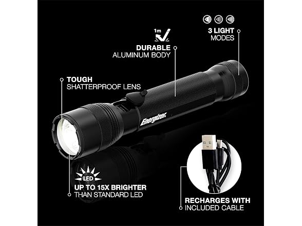 Energizer TacR-1000 Rechargeable Flashlight