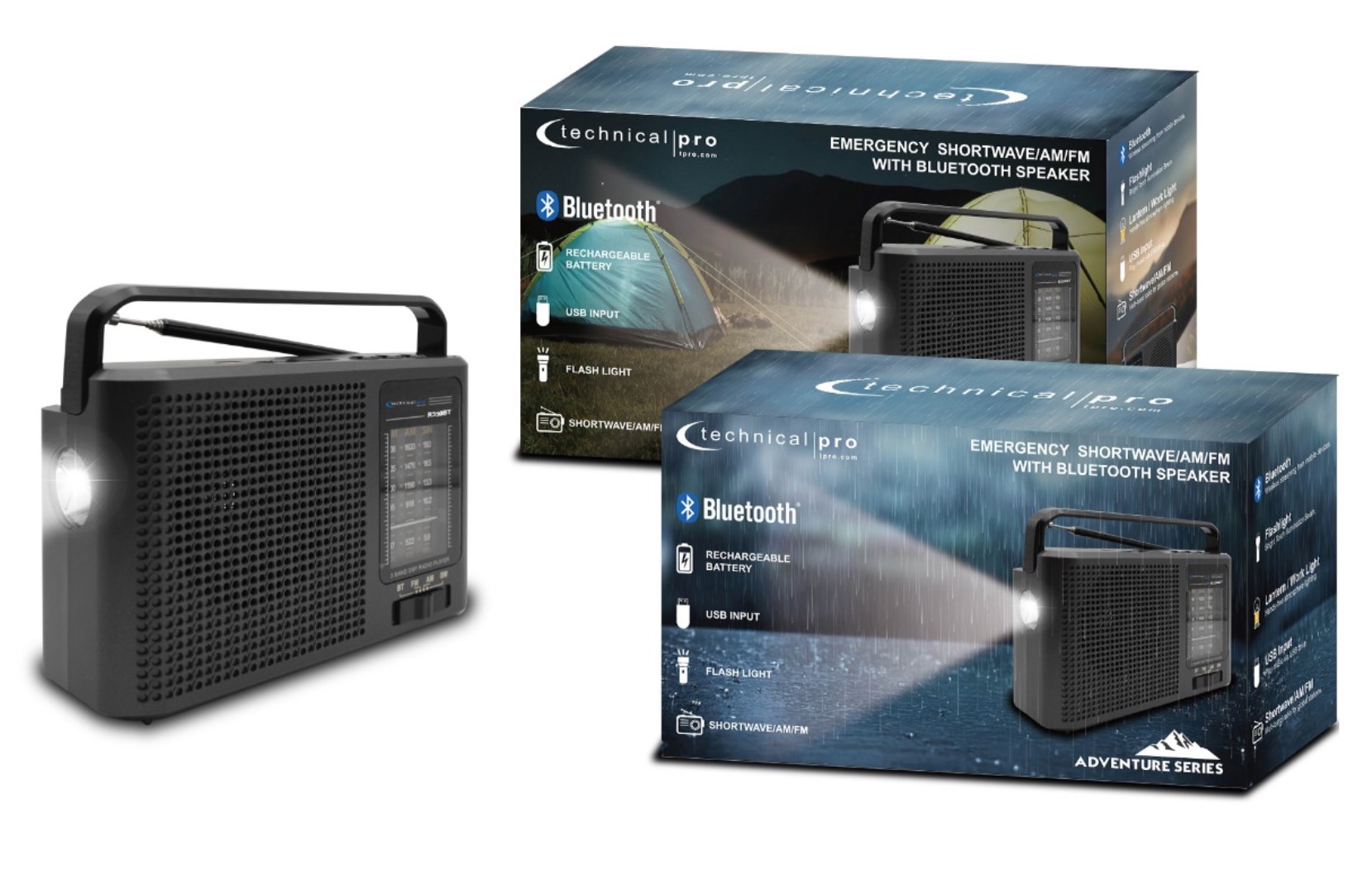 Portable AM/FM/SW Bluetooth Radio - Gallery 4
