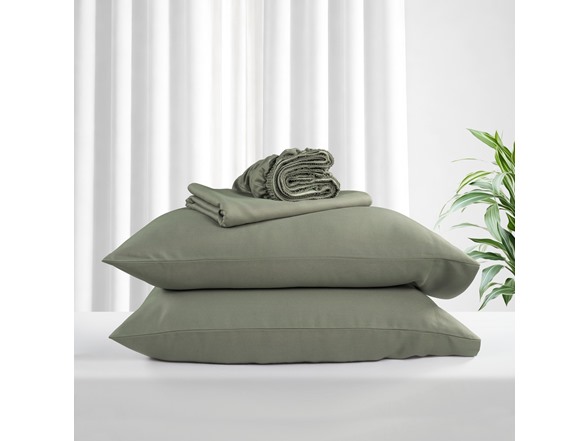 Kathy Ireland Lyocell & Linen Cotton 4PC Sheet Set
