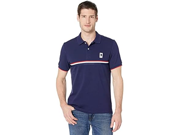 U.s. Polo Assn. Men (L) Short Sleeve Slim Pique LG