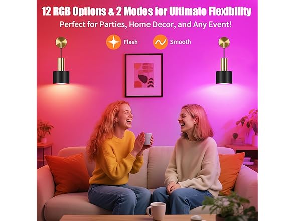 VerRon Rechargeable Battery Operated Wall Sconce, 2PK