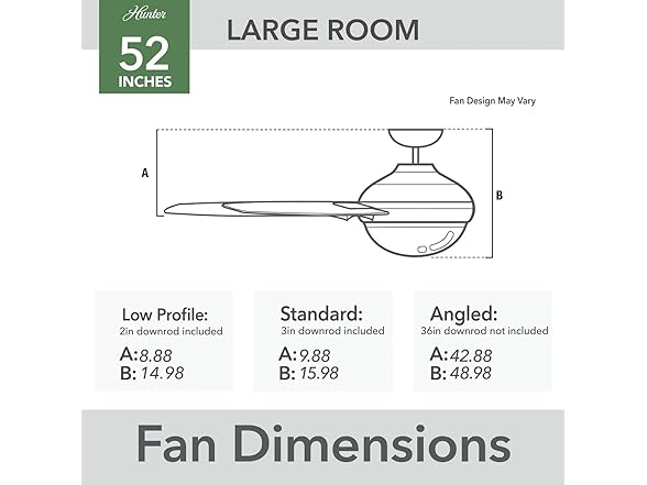 Hunter Fan 52 Inch with Light and Pull Chain