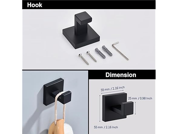 5-Piece Bathroom Hardware Accessory Set