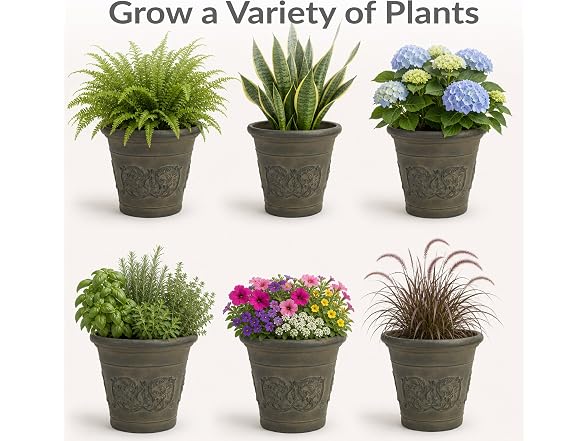Sunnydaze Arabella 19.5'' Plastic Planter