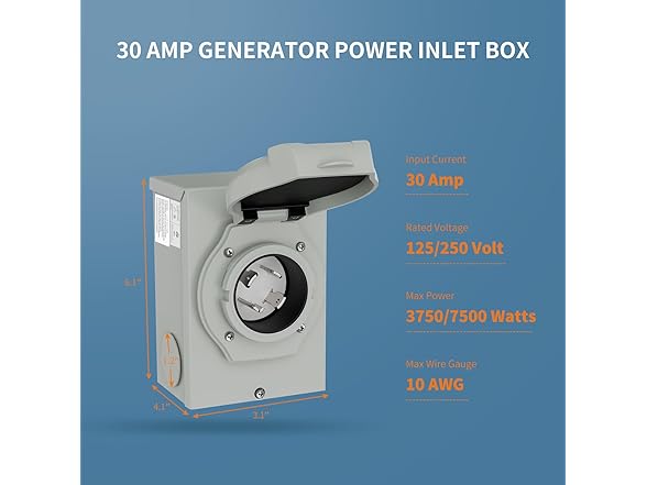 enSkate 30A Generator Inlet Box L14