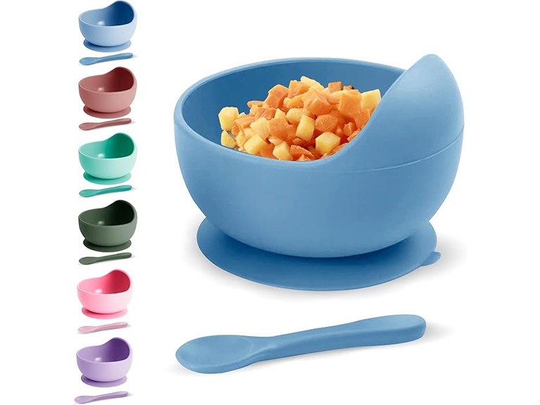 3 Pack Baby Suction Bowls with Spoon