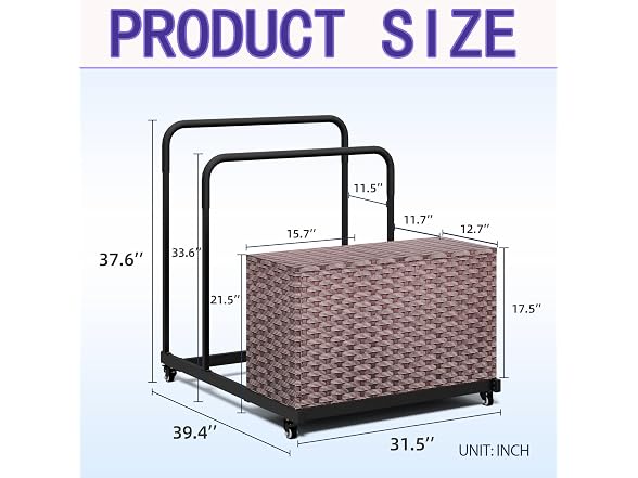 Pool Float Storage Bin with Wheels