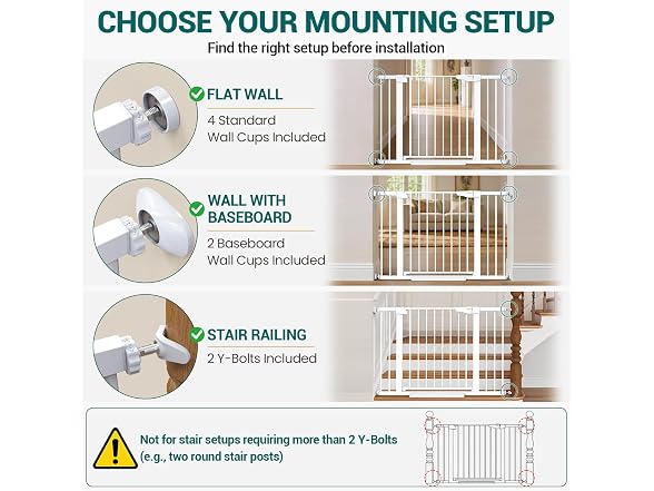 Cumbor 30-46in Baby Gate Auto Close
