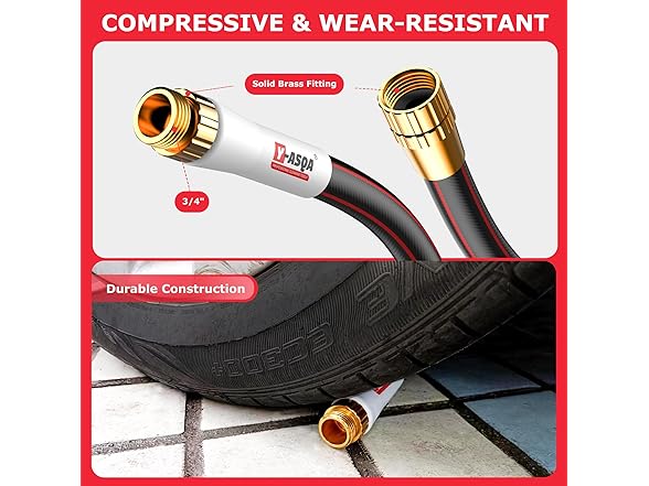 YASQA Water Hose 50 Ft, Flexible