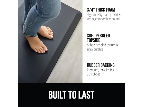 GORILLA GRIP Comfortable Cushioned Kitchen Mats for Flo