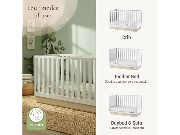 Little Seeds Dawn 4-in-1 Convertible Crib