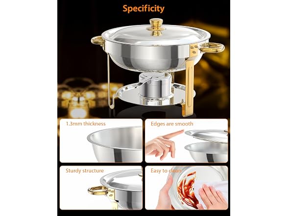 5 QT 6 Packs Chafing Dish Buffet Set