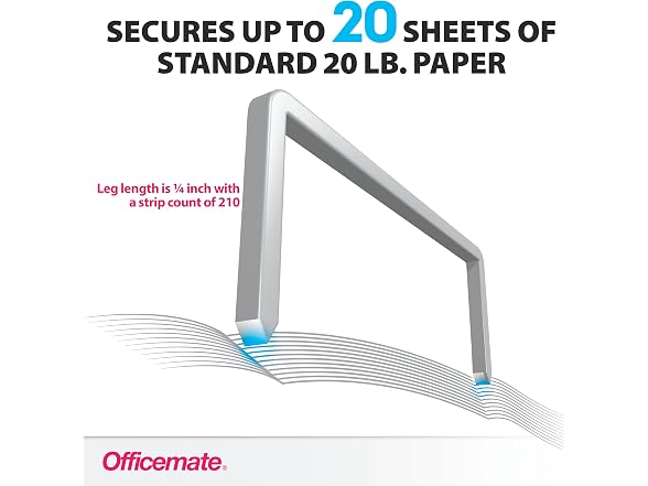 Officemate Officemate Standard Staples, 5 Boxes