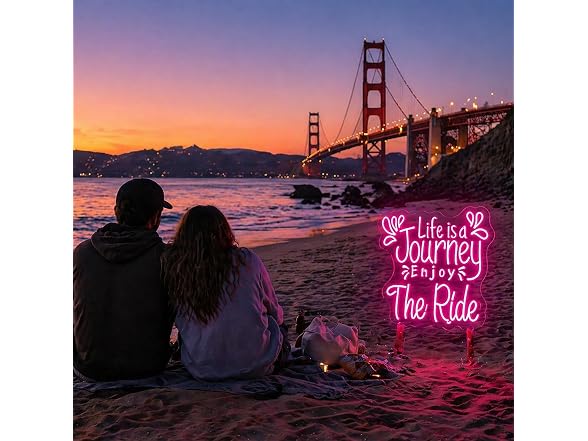 Whfobfe Positive Quote Neon Sign for Wall