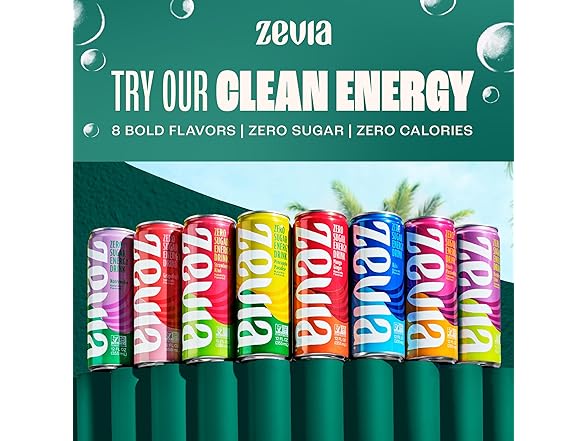Zevia Zero Sugar Soda, Cream Soda, 12 oz Cans (8-Pack)