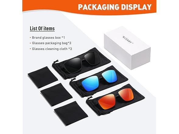 WZERRY Square Polarized Sunglasses Unisex