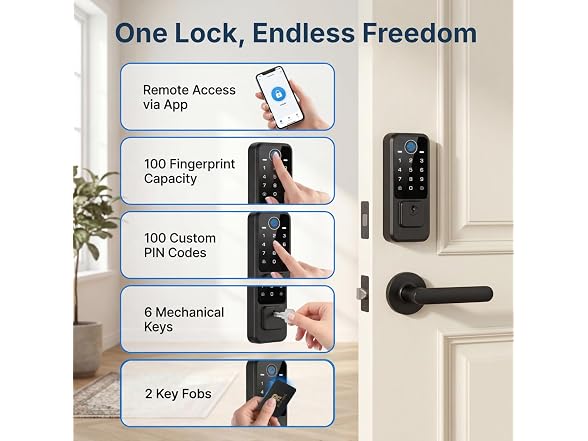 RUIKANG POWER WiFi Smart Door Lock - Gallery 2