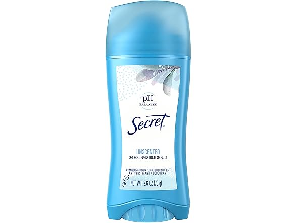 Secret Original Unscented 2.6oz 6pk