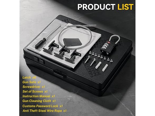 hyhjh Mechanical Lock Pistol Safe TSA
